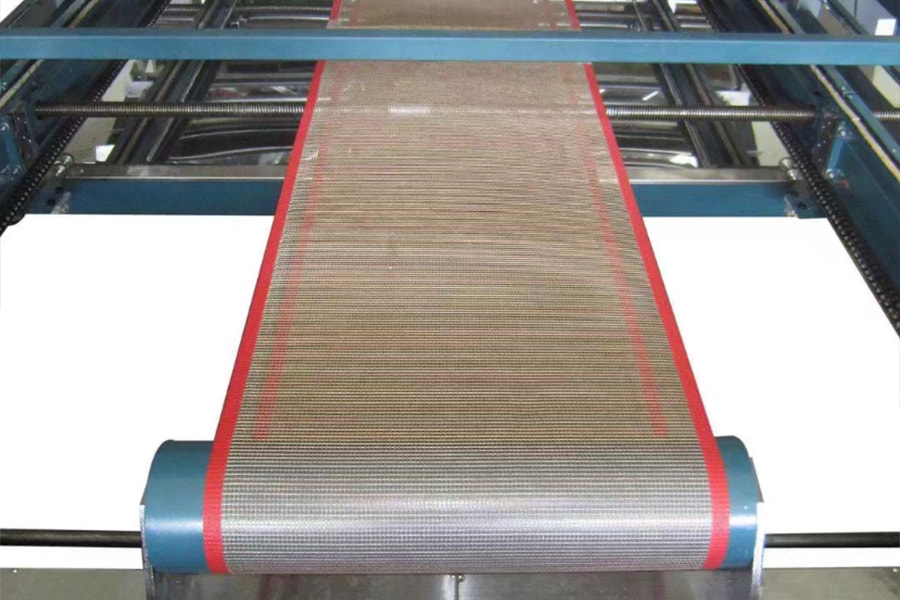 Sabuk jaring PTFE tahan suhu tinggi Sabuk konveyor jaring PTFE
