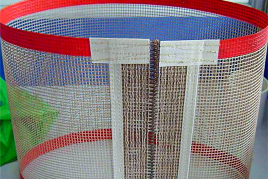 Sabuk jaring PTFE tahan suhu tinggi Sabuk konveyor jaring PTFE