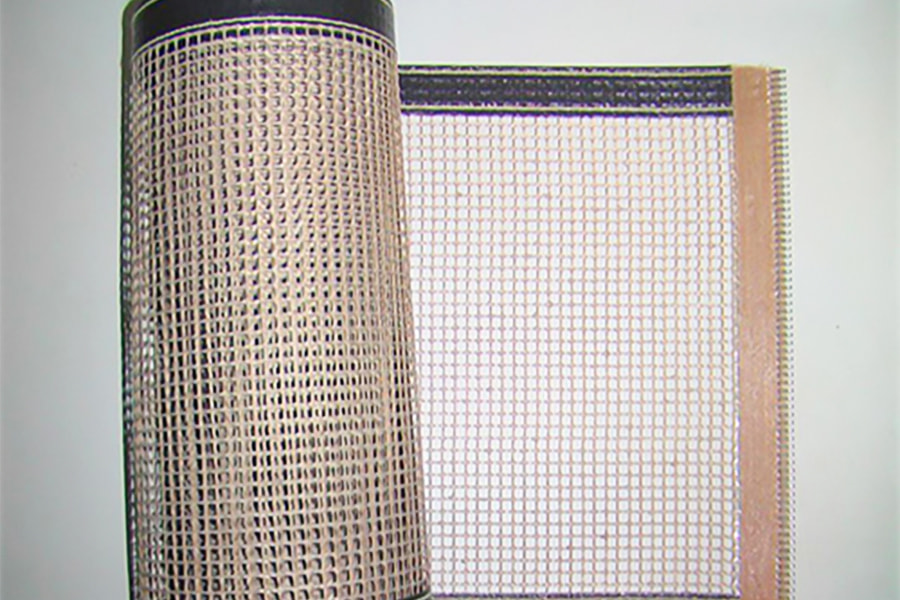 Sabuk jaring PTFE tahan suhu tinggi Sabuk konveyor jaring PTFE