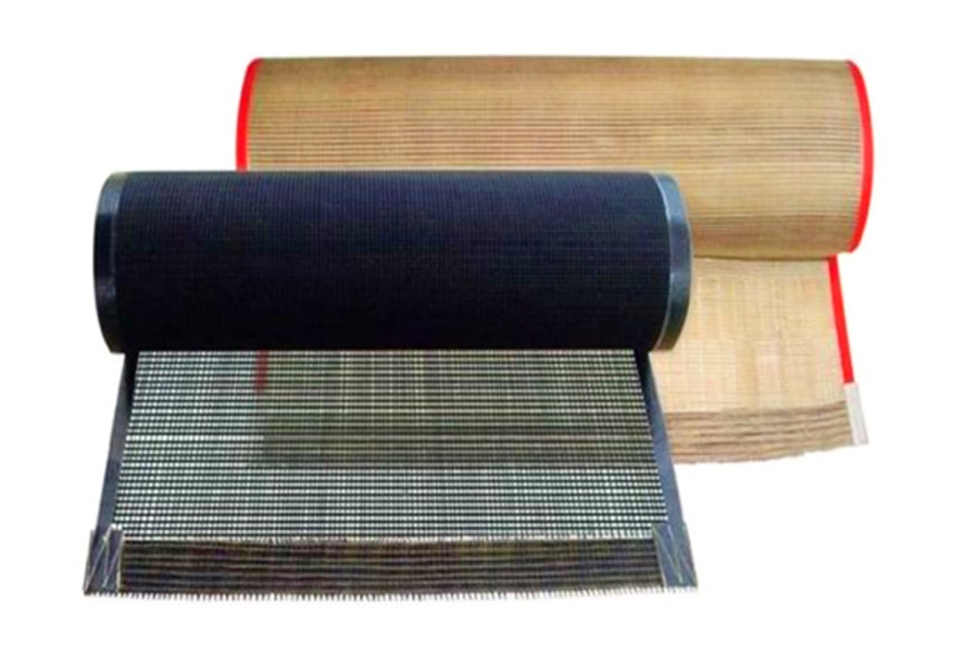 Sabuk jaring PTFE tahan suhu tinggi Sabuk konveyor jaring PTFE