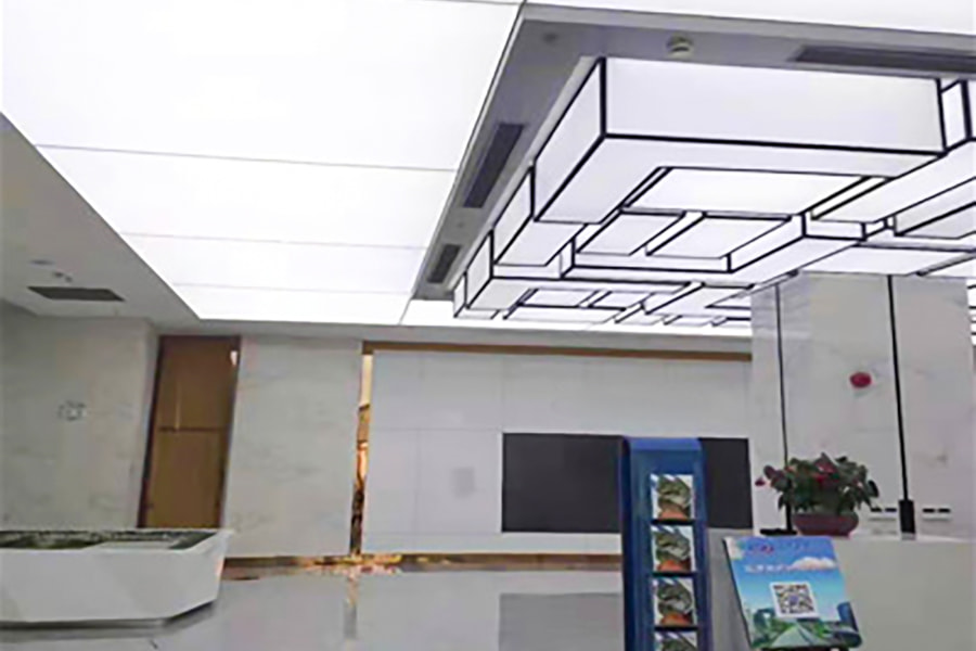 Plafon Tahan Api Dekoratif Fiberglass Dilapisi Silikon